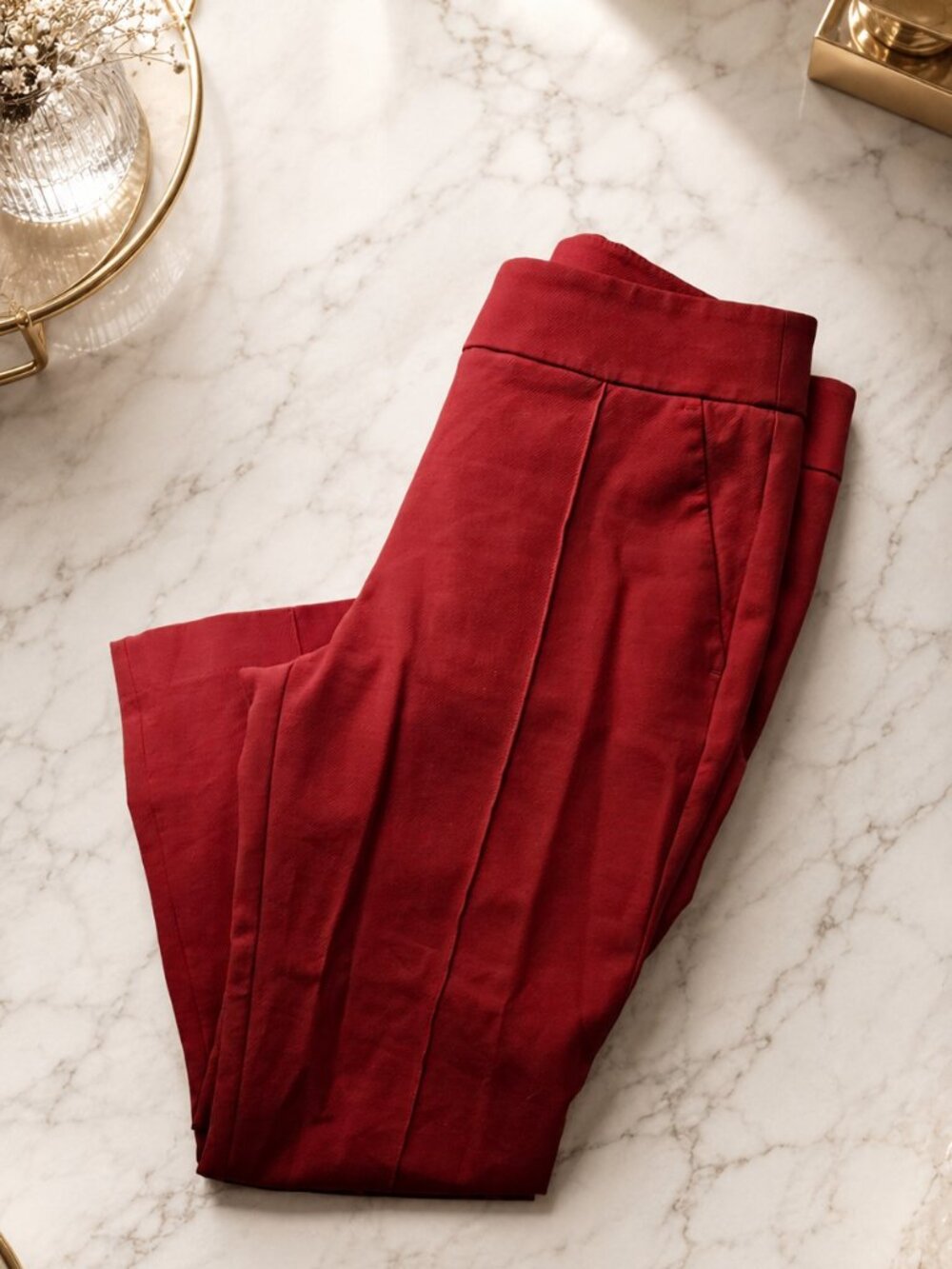 ANN TAYLOR LOFT Coral Cropped Dress Pants – Size 6